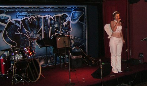 Rebecca Pridmore, the host and organizer of Halloween at Swing 46