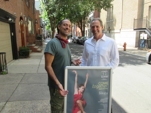 (L to R) Artistic director-choreographer Roni Koresh & KDC board president Steve Lazin.