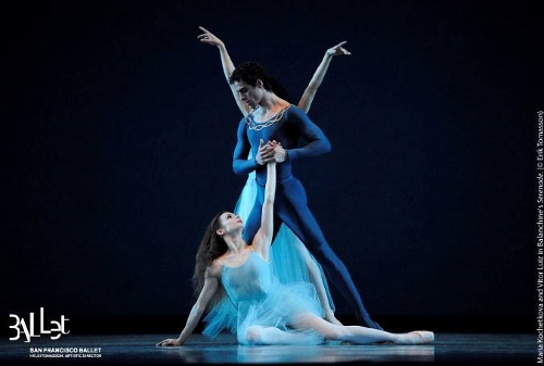 SF Ballet in Balanchine's 'Serenade.'