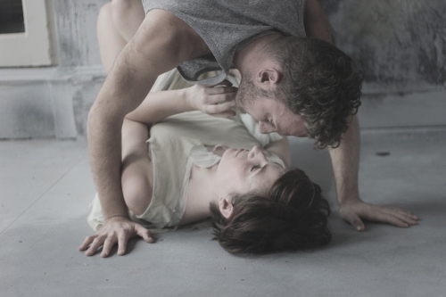 Anthony Nikolchev and Annie Saunders in the London version of The Day Shall Declare It (2014)