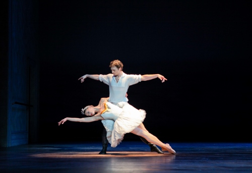 Principal Dancer Zachary Hench and Principal Dancer Lauren Fadeley in Christopher Wheeldon's 'Swan Lake.'