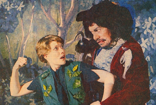 Suzanne Stark (left) plays the role of Peter Pan with Bernard Wurger as Captain Hook in Civic's 1984 production of the show. Suanne plays Mrs. Darling in Beef & Boards Dinner Theatre's current production of Peter Pan, on stage through July 3. Featuring $10 discounts off regularly-priced tickets for all children ages 3-15, this show also includes Chef Odell Ward's family-friendly dinner buffet and select beverages. For reservations, call the box office at 317.872.9664. For more information, including show schedule, visit beefandboards.com.