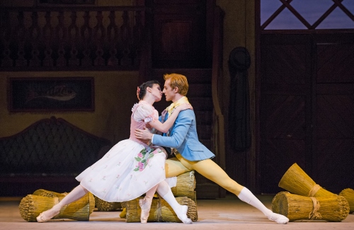 The Royal Ballet's Natalia Osipova as Lise and Steven McRae as Colas in a scene from Frederick Ashton's 'La Fille mal gardée.'