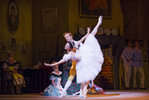 The Royal Ballet's Natalia Osipova as Lise and Steven McRae as Colas in a scene from Frederick Ashton's 'La Fille mal gardée.'
