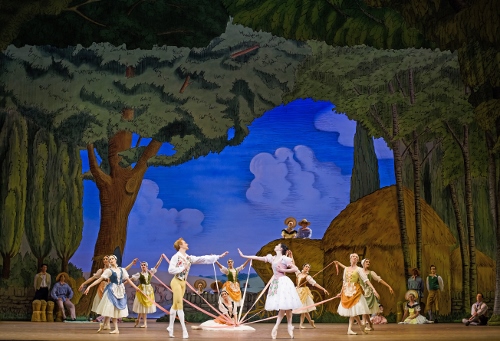 The Royal Ballet in a scene from Frederick Ashton's 'La Fille mal gardée.'