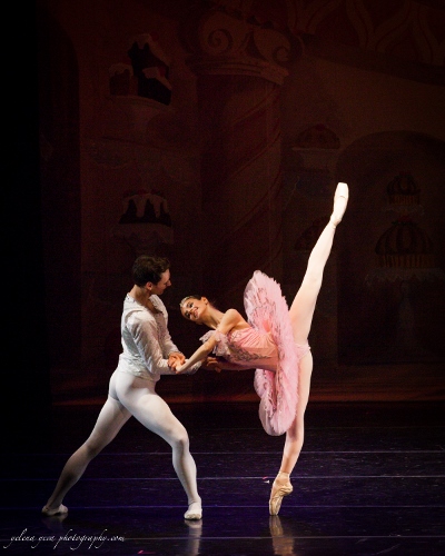 Nikita Boris as the Sugar Plum Fairy and Justin Valentine as her Cavalier.