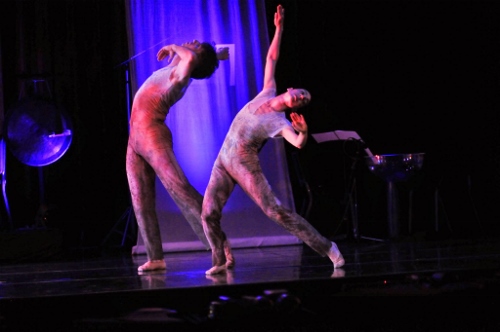 GroundWorks’ dancers Damien Highfield and Feslise Bagley in David Shimotakahara’s “Ghost Opera.”