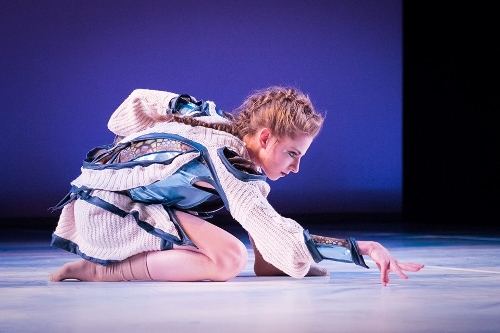 Grand Rapids Ballet's Grace Haskins in Robert Dekkers and Vanessa Thiessen 'Dear Light Along the Way to Nothingness.'