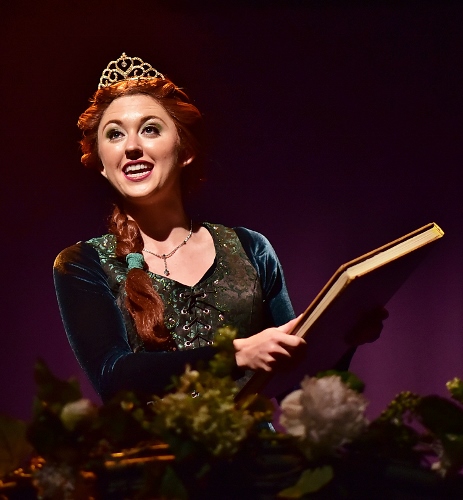 rincess Fiona (Emily Grace Tucker) dreams of her own storybook happy ending as she waits in her tower singing “I Know It’s Today” in Beef & Boards Dinner Theatre’s premiere production of 'Shrek, The Musical.'