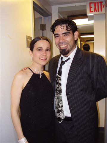 Annatina with Dario da Silva, after performance for the Pan American Symphony Orchestra, Washington