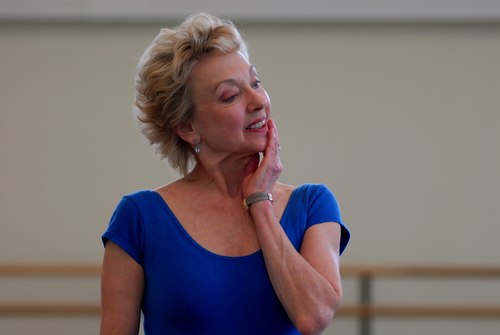 Suki Schorer in class at the School of American Ballet