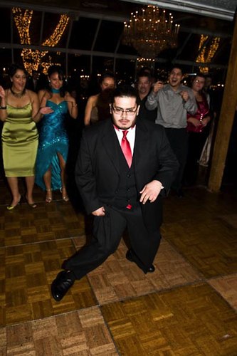 Dancing at a wedding