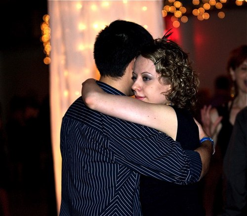 Dancing at the All Night Milonga at Stepping Out Studios